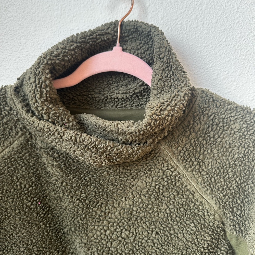 Nike Green Fleece Jacket/ Pullover - Picture 8 of 15